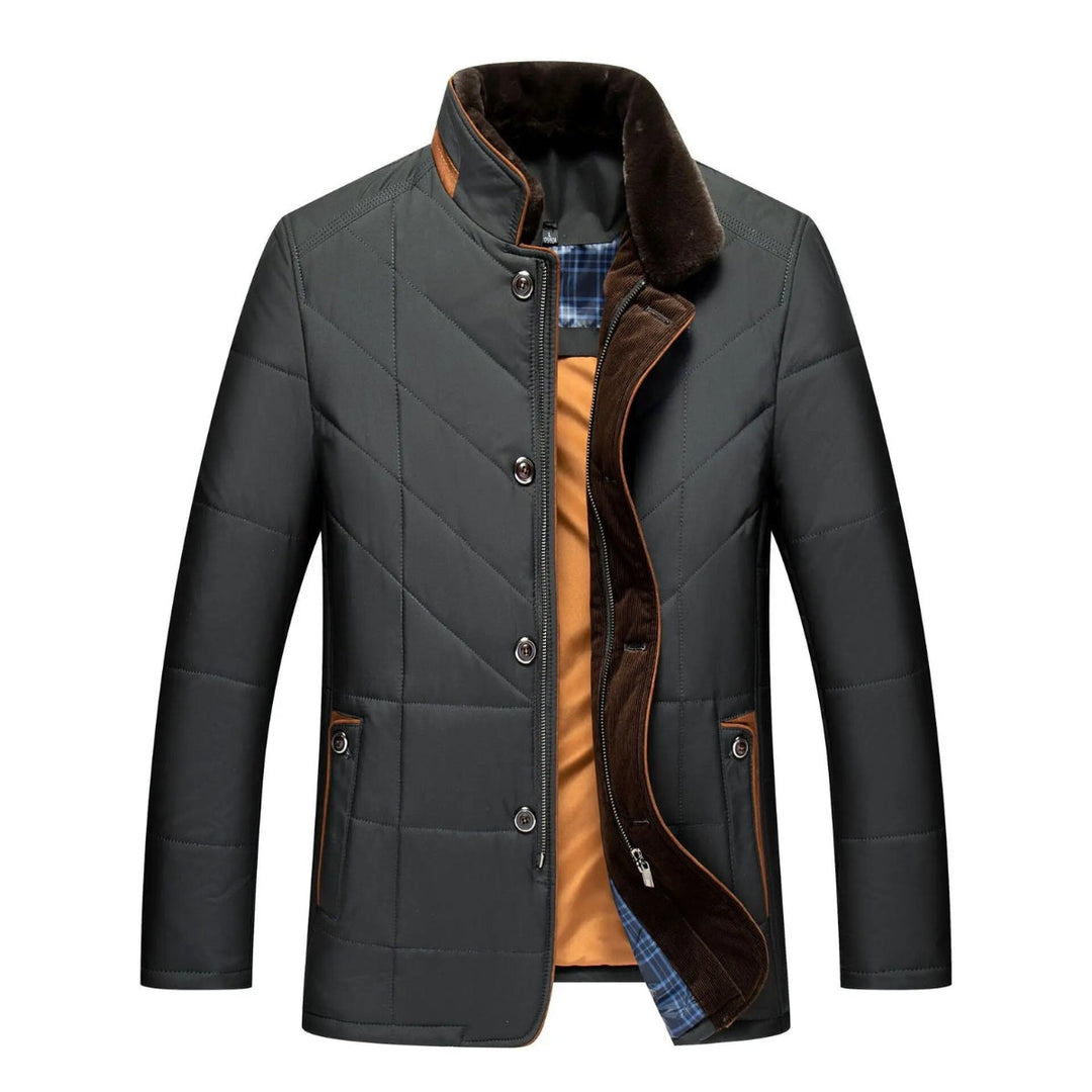 Albert coat-cardigan with stand-up collar