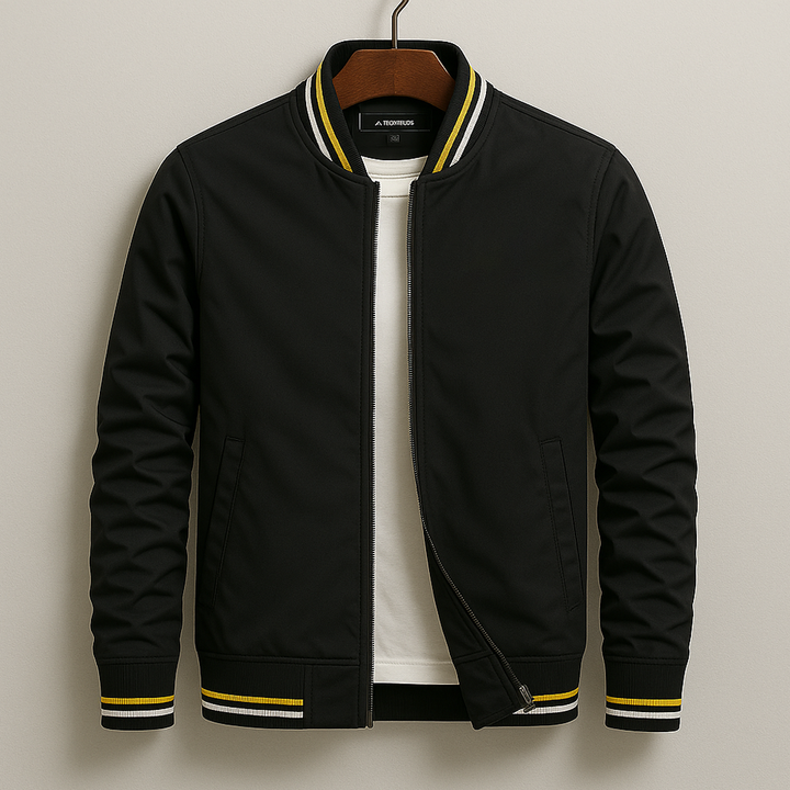 Jack™ | Elegant Striped Bomber Jacket