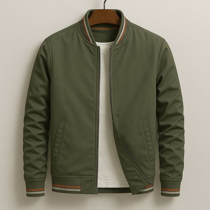 Jack™ | Elegant Striped Bomber Jacket