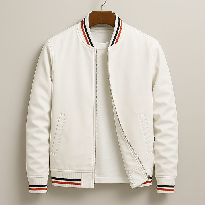 Jack™ | Elegant Striped Bomber Jacket