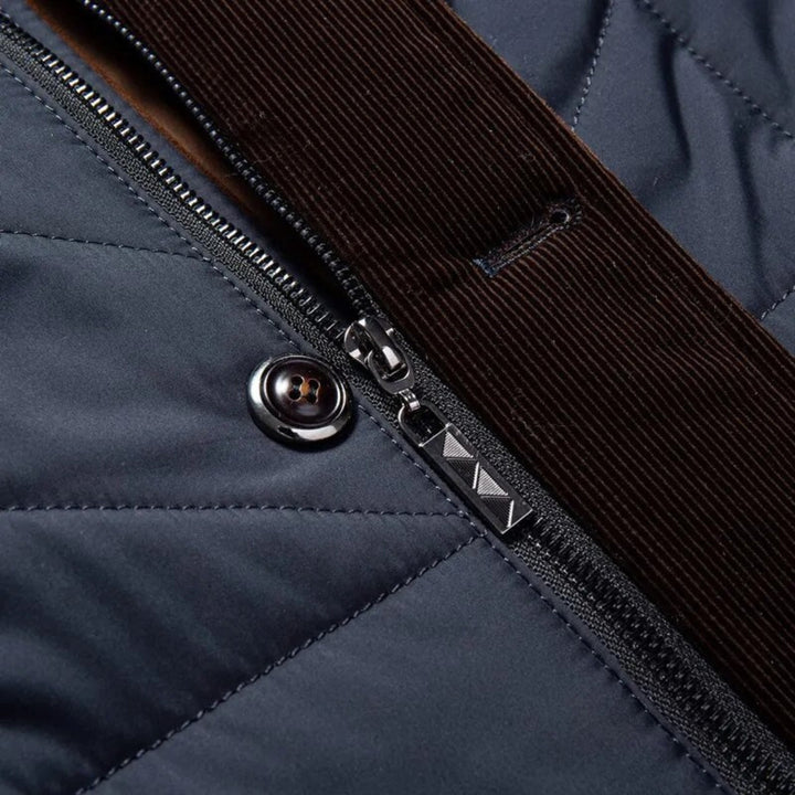 Albert coat-cardigan with stand-up collar