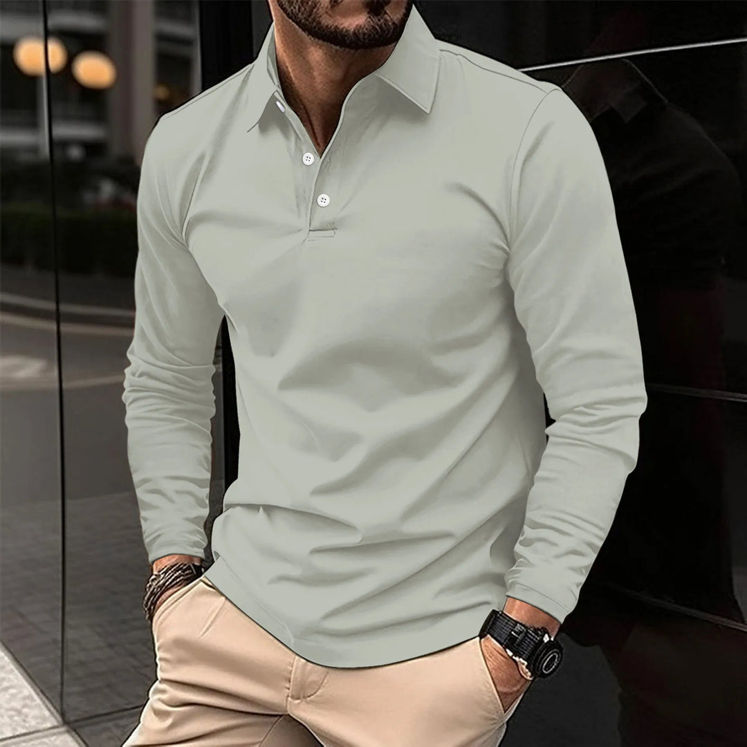 Marco | Casual long-sleeved polo shirt