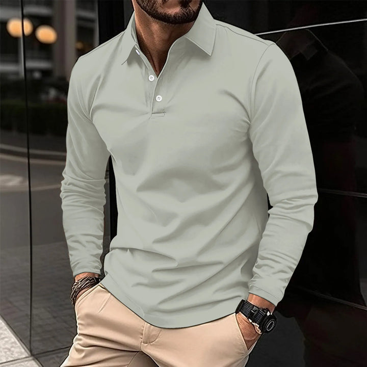 Marco | Casual long-sleeved polo shirt
