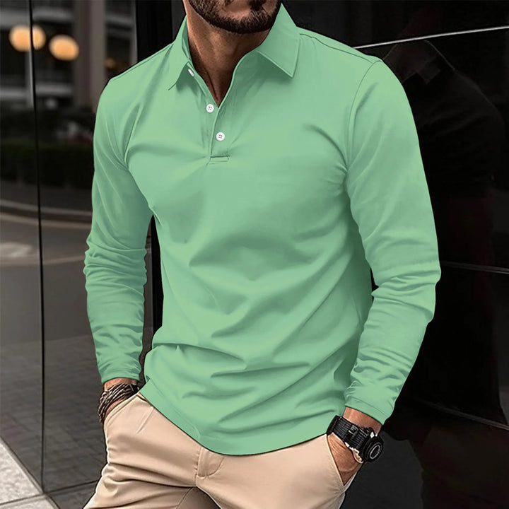 Marco | Casual long-sleeved polo shirt