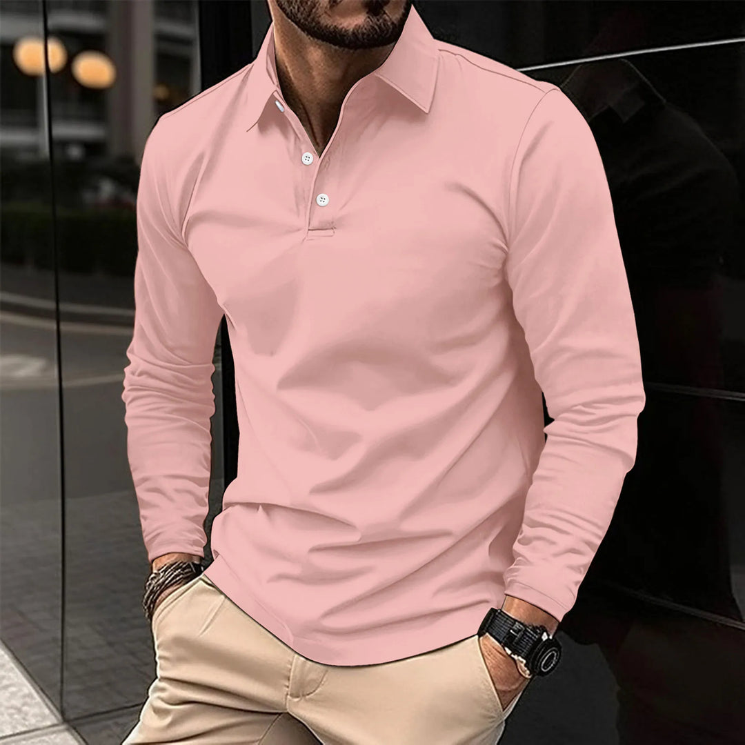 Marco | Casual long-sleeved polo shirt