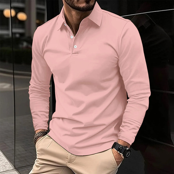Marco | Casual long-sleeved polo shirt