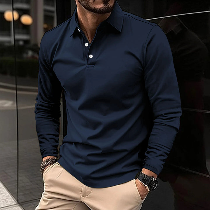 Marco | Casual long-sleeved polo shirt