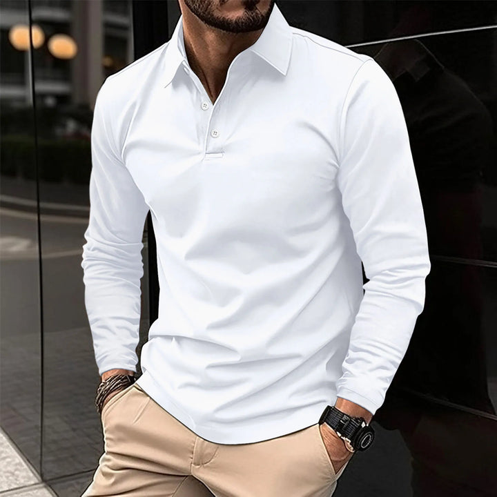 Marco | Casual long-sleeved polo shirt