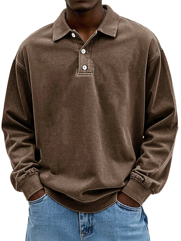 Edgar | Long-Sleeved Polo Shirt